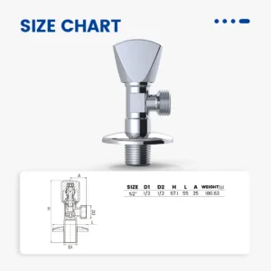 Brass Valve Core ANGLE VALVE - Image 5