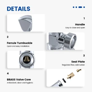 Brass Valve Core ANGLE VALVE - Image 4