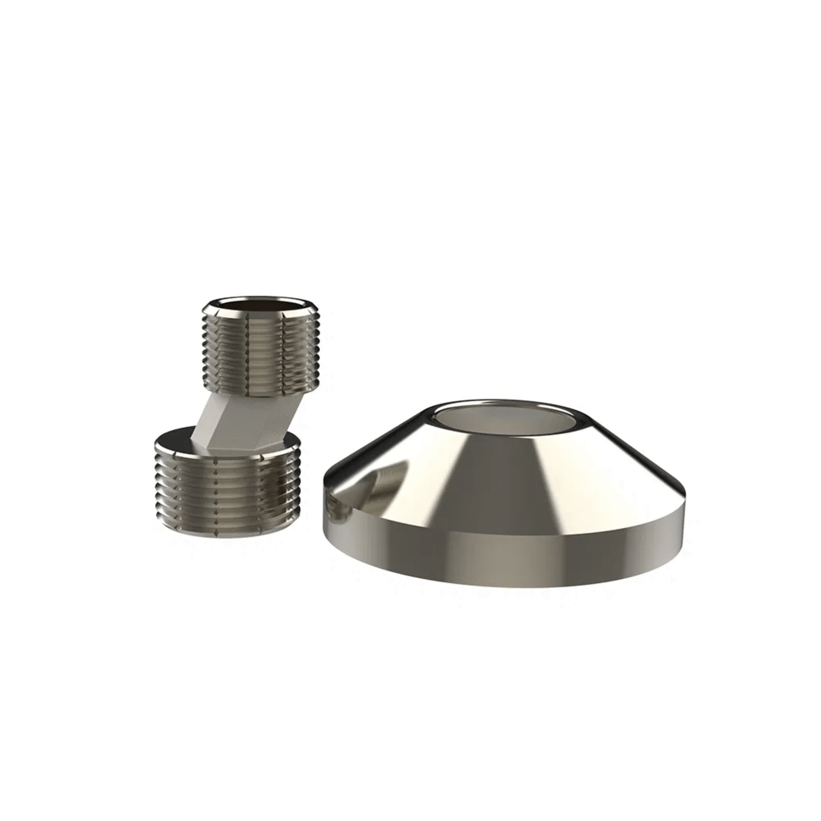 Chrome Eccentric with Decorative Plate
