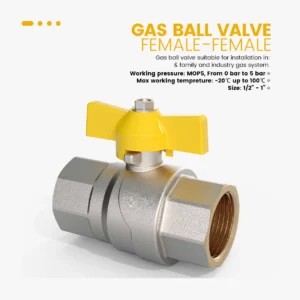 GAS BALL VALVE, FULL FLOW, FEMALE-FEMALE - Image 2