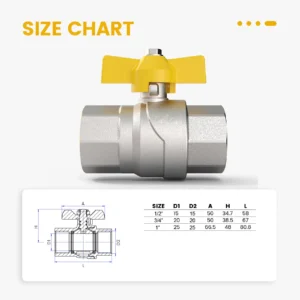 GAS BALL VALVE, FULL FLOW, FEMALE-FEMALE - Image 5