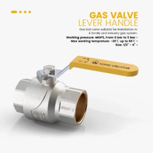 GAS BALL VALVE, FULL FLOW, FEMALE-FEMALE - Image 2
