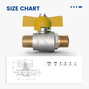 GAS BALL VALVE, FULL FLOW, FEMALE-MALE - Image 4