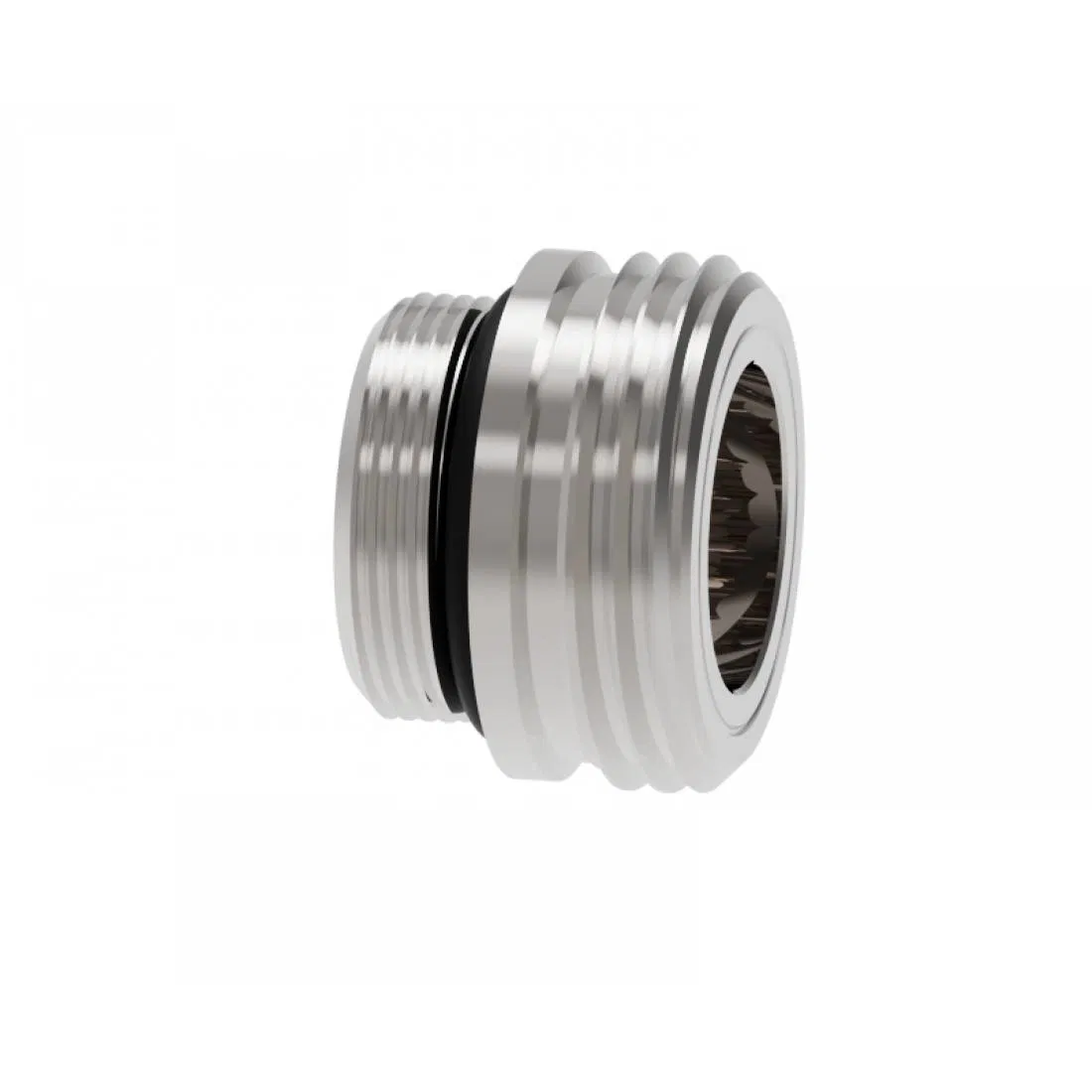 Self-sealing nipple with transition